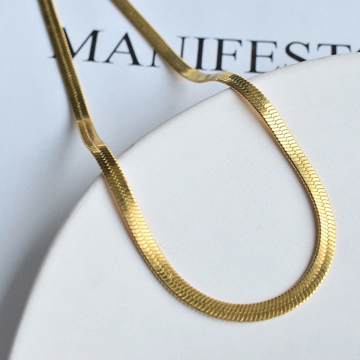 Ensemble collier et bracelet en acier inoxydable pour femme – Bijou de clavicule élégant et minimaliste