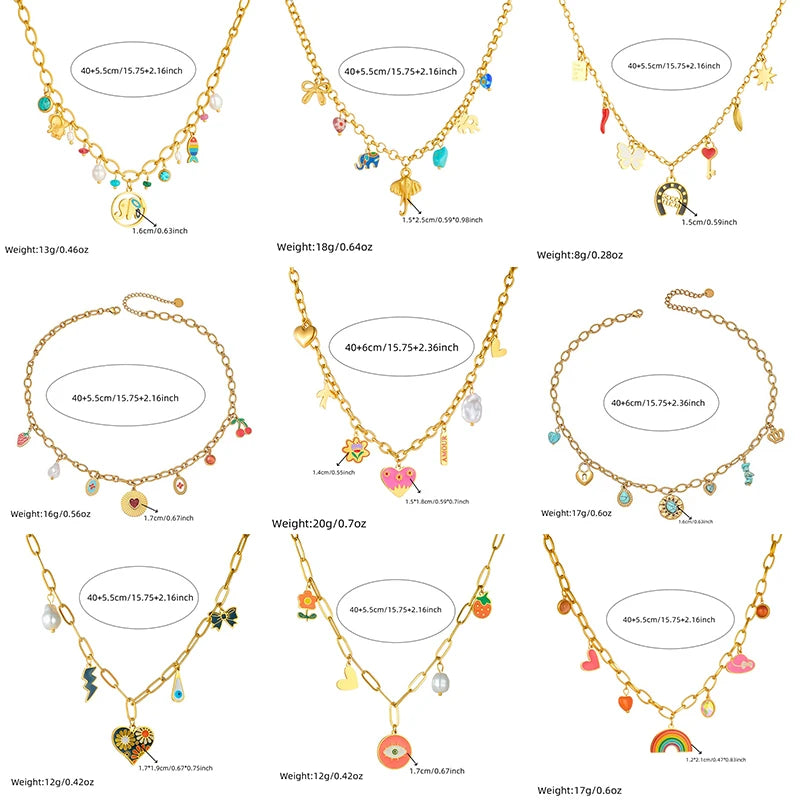 Collier DIEYURO en acier inoxydable 316L, Arbre de Vie, Fleur de Perle et Cristal, Nouveau Bijou Tendance pour Femme, Idée Cadeau de Noël