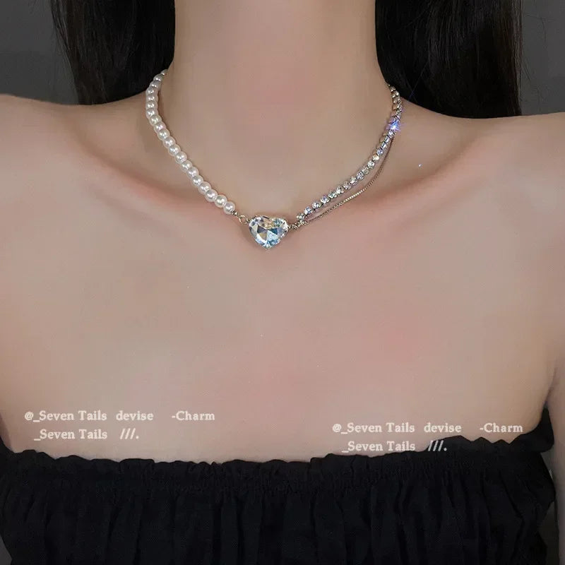 Collier pendentif goutte d'eau en acier inoxydable doré, style Europe et Amérique, bijou de clavicule pour femme