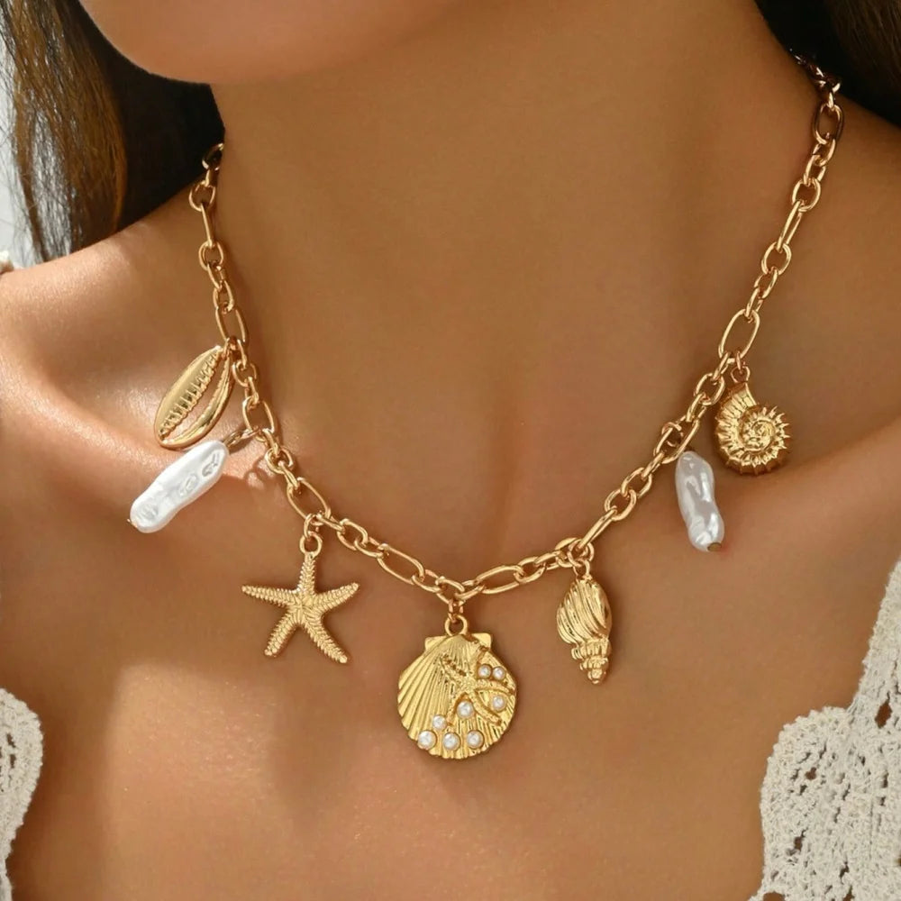 Collier bohème multicouche fait main avec perles et pompons, pendentif goutte d'huile colorée, bijou pour femme