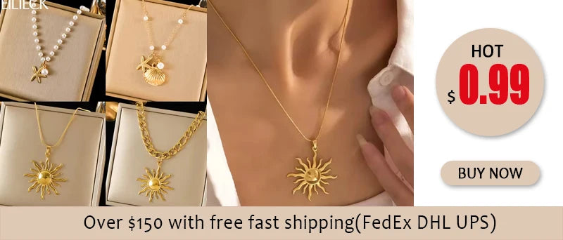 Collier ras du cou EILIECK en acier inoxydable 316L couleur or avec pendentif en perles creuses, inaltérable, idéal pour les cadeaux de fêtes.