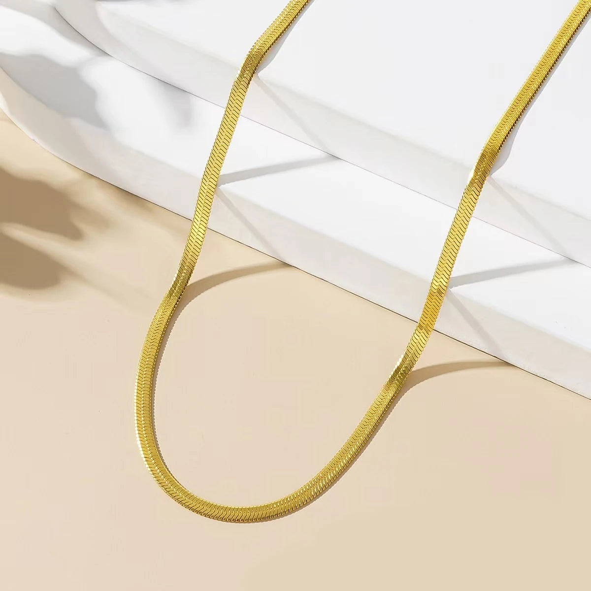 Ensemble collier et bracelet en acier inoxydable pour femme – Bijou de clavicule élégant et minimaliste