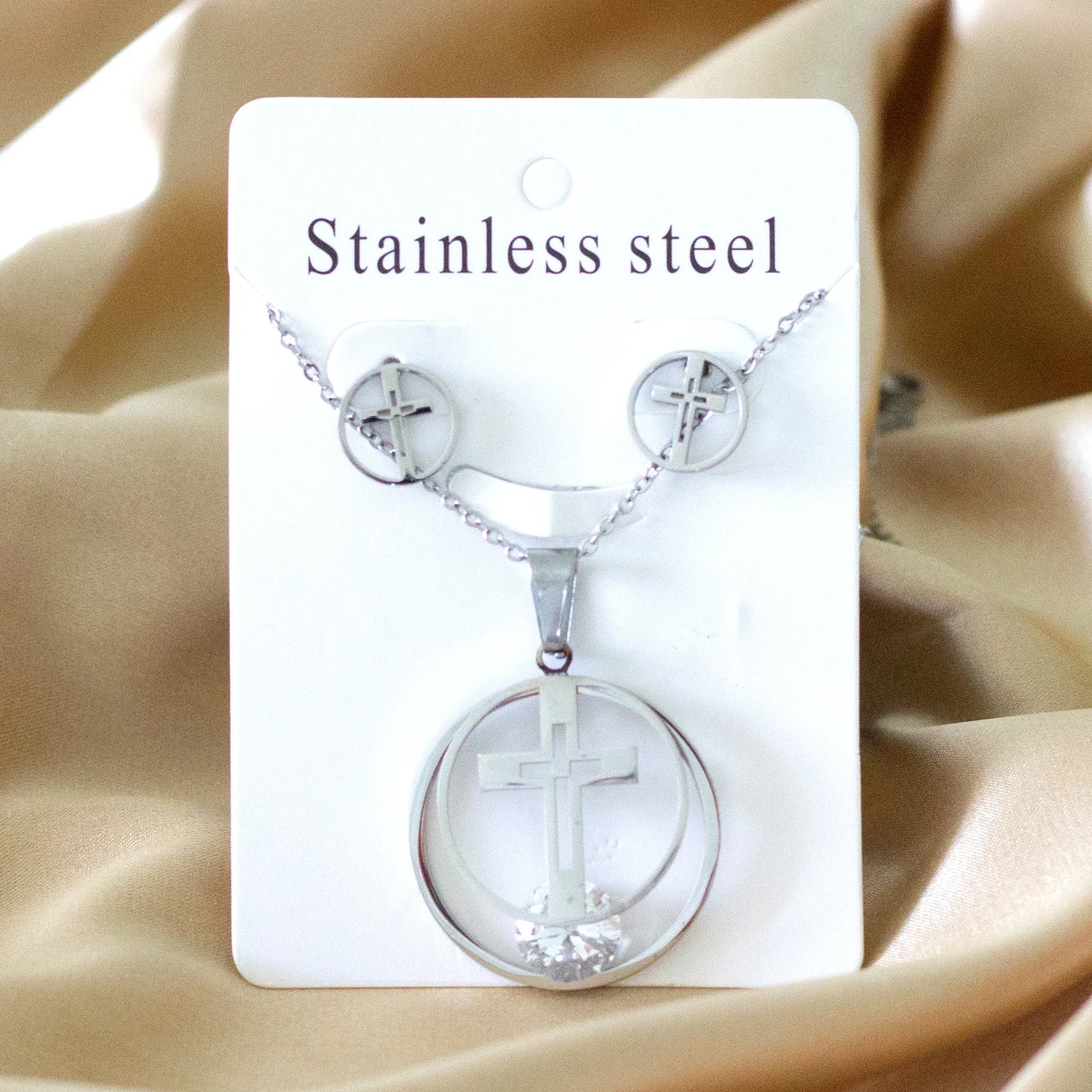 LUXUKISSKIDS Grandes Breloques Arbre de Vie Dubaï Ensembles de Bijoux Dorés pour Femme/Homme Hippie Ensemble Pendentif Rond Collier Boucles d'Oreilles Punk