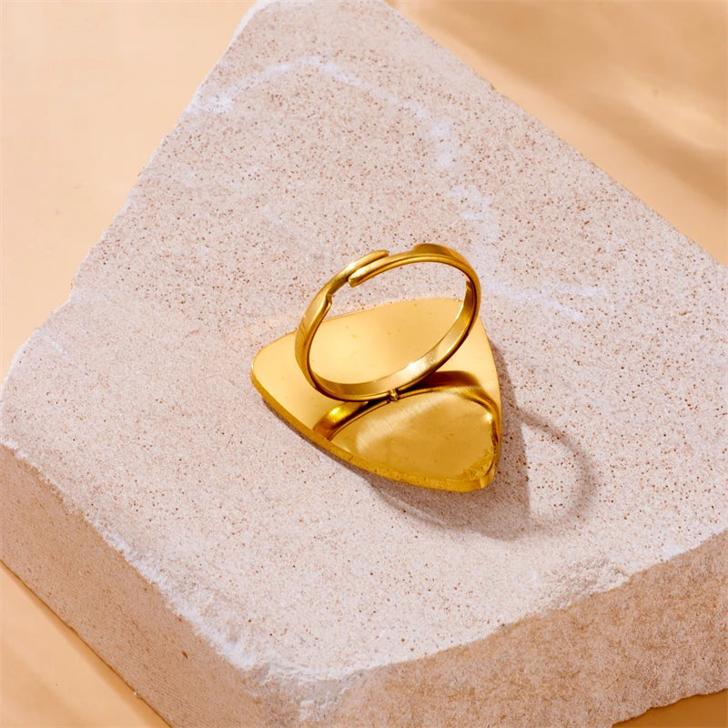 Ensemble collier, boucles d'oreilles et bague DIEYURO en acier inoxydable 316L à rayures blanches de tigre, pour femmes et jeunes filles. Un cadeau idéal pour les fêtes !