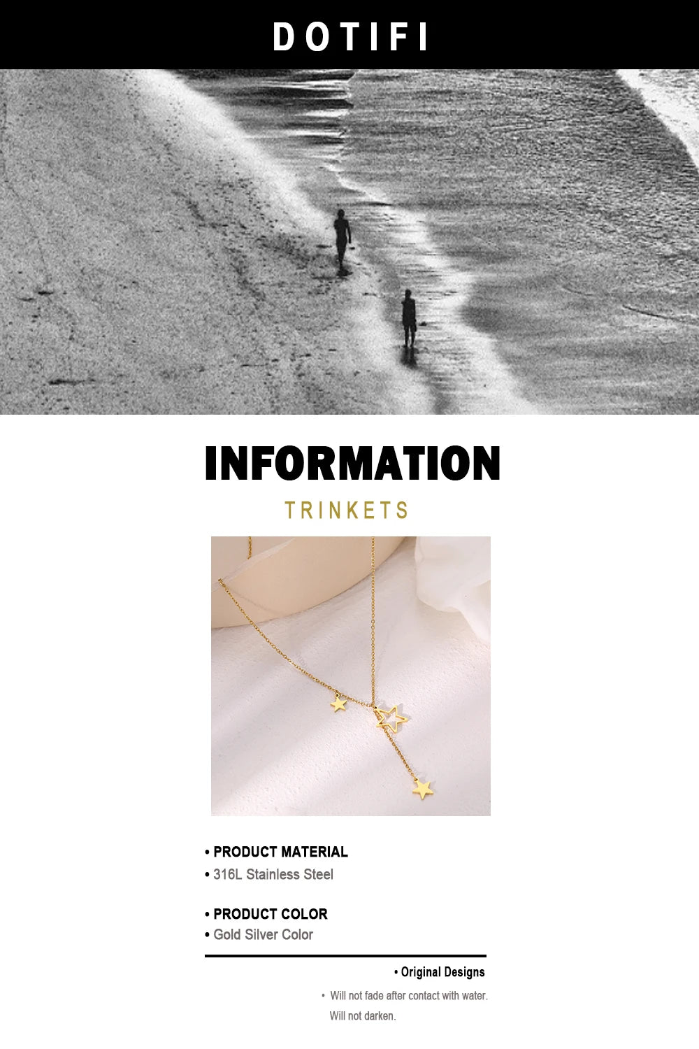 Colliers en acier inoxydable, pendentifs à pompons et étoiles exquis, chaîne élégante, collier à porter au quotidien pour femme, bijoux, cadeaux de soirée