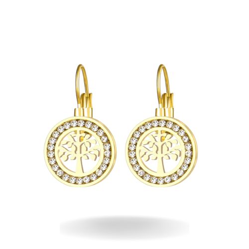 Parure de bijoux arbre de vie en acier inoxydable